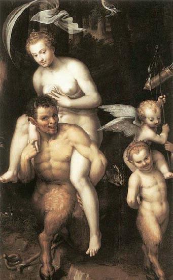 Dirck de Quade van Ravesteyn Venus Riding a Satyr oil painting image